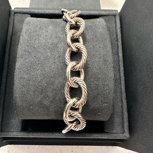 New! David Yurman Oval Link Chain Bracelet in Sterling Silver